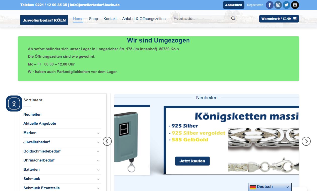 Juwelierbedarf Köln